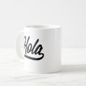Holaスクリプト(黒) コーヒーマグカップ (正面左)
