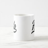 Holaスクリプト(黒) コーヒーマグカップ (中央)