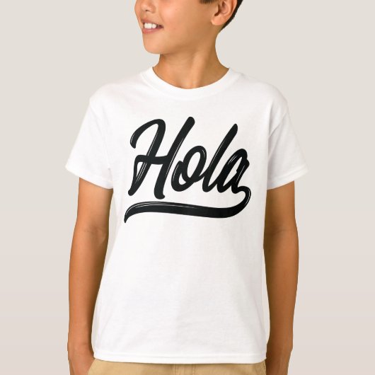 Holaスクリプト(黒) Tシャツ (正面)