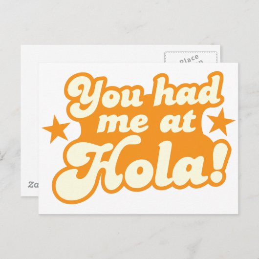 HOLAメキシコの挨拶をスペインのした ポストカード (正面/裏面)