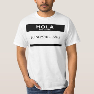hola私llamo tシャツ