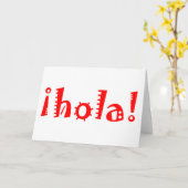 Hola カード (黄色い花)