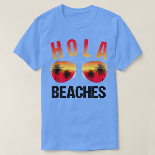 Hola Beache  Funny Beach Vacation  Summer Tank Top Tシャツ (デザイン正面)