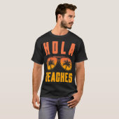 Hola Beaches Sunglasses Tropical Summer Vibes Funn Tシャツ (正面フル)