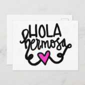 Hola hermosa / Hello Beautiful. ポストカード (正面/裏面)