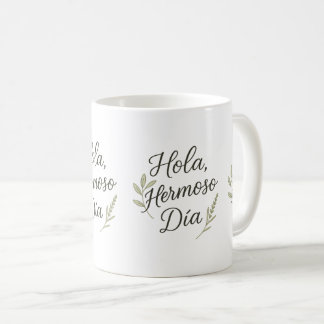 Hola Hermoso Día – Caligrafía Orgánica & Botánica コーヒーマグカップ
