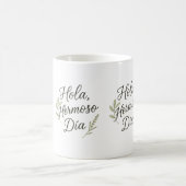 Hola Hermoso Día – Caligrafía Orgánica & Botánica コーヒーマグカップ (中央)
