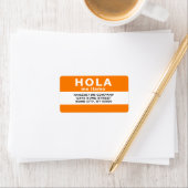 hola me llamo (オレンジ) ラベル (インサイチュ)