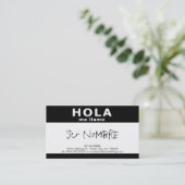 hola me llamo (黒) 名刺 (スタンド正面)