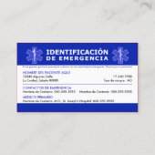 HOLA me llamo y tengo la demencia 名刺 (裏面)