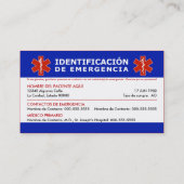 HOLA me llamo y tengo la demencia 名刺 (裏面)