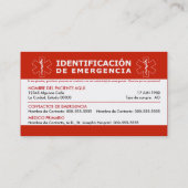 HOLA me llamo y tengo la demencia 名刺 (裏面)