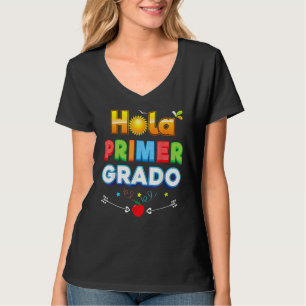 Hola Primer Gradoこんにちは1年生ファースト・キッド・ティーシュ Tシャツ