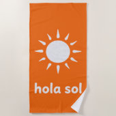 Hola Sol ビーチタオル (正面)