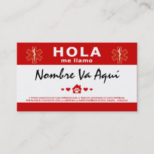 HOLA TENGO MASCOTAS ENの家 名刺