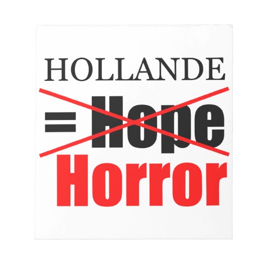 Holande Not Hope =ホラー – メモ帳 (正面)