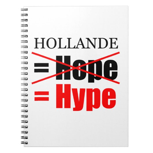 Holande Not Hope = Hype – ノートブック (正面)