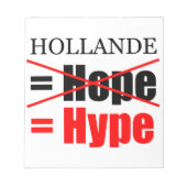 Holande Not Hope = Hype – メモ帳 (正面)