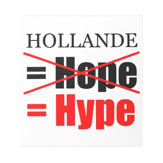 Holande Not Hope = Hype – メモ帳 (正面)