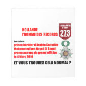 Holande Record Legion D'Honneur – メモ帳 (正面)