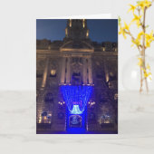 Holborn London UKクリスマスライト写真 カード (黄色い花)