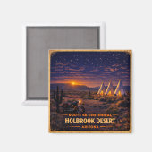 Holbrook Arizona 100 Year Desert Twilight Horizon マグネット (正面/裏面)