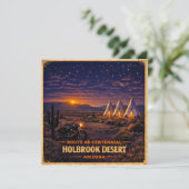 Holbrook Arizona 100 Year Desert Wigwam Night カード (スタンド正面)