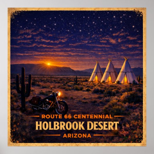 Holbrook Desert Arizona Centennial ポスター (正面)