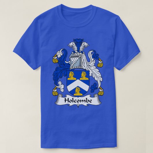 Holcomb Coat of Arms Family Crest  Tシャツ (デザイン正面)