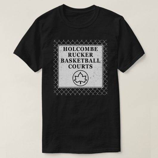 Holcombe Rucker Basketball Courts -Park Sign on Ch Tシャツ (デザイン正面)