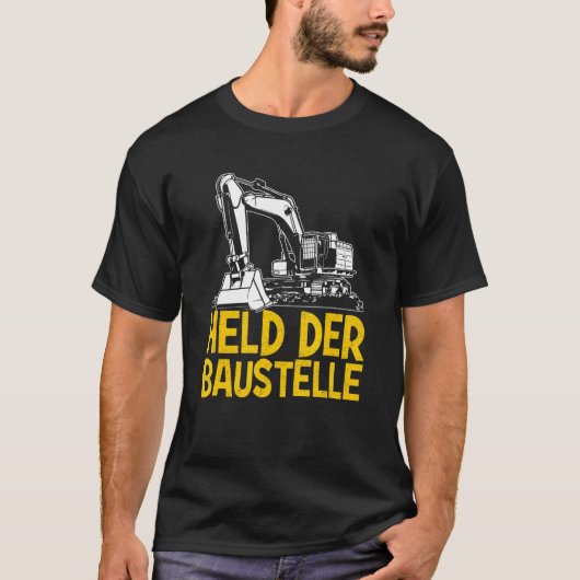 Hold Der建築サイト掘りドライバ構成 Tシャツ (正面)