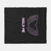 Hold Meクラシックハート – スケルトンハンド フリースブランケット (正面(横))