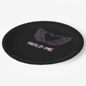 Hold Meクラシックハート – スケルトンハンド ペーパープレート (アングル)