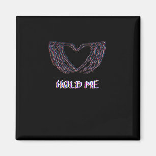 Hold Meクラシックハート – スケルトンハンド マグネット
