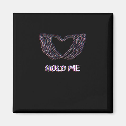 Hold Meクラシックハート – スケルトンハンド マグネット (正面)