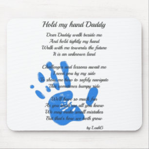 Hold My Hand Daddy Posal from Toddler PHOTO Gift マウスパッド