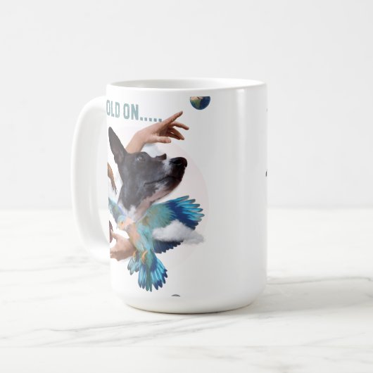 Hold ON コーヒーマグカップ (正面左)