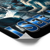 Hold On I See A Cat Funny Alpha Wolf Meme Unhinged ポスター (角)