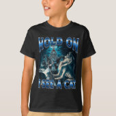 Hold On I See A Cat Funny Alpha Wolf Meme Unhinged Tシャツ (正面)