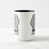 "Hold On! Let Me Overthink First" Introvert Dog マグカップ (中央)