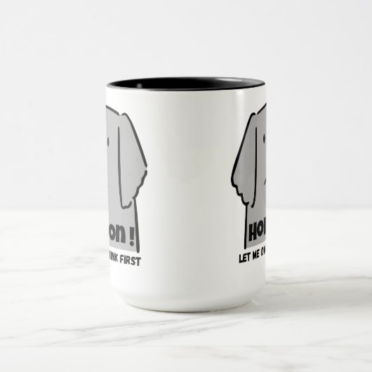 "Hold On! Let Me Overthink First" Introvert Dog マグカップ (中央)