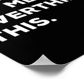 Hold On Let Me Overthink This Funny Sarcastic Quot ポスター (角)