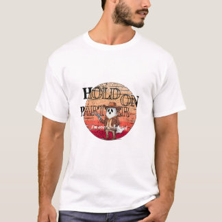 Hold On Partner, I’m overstimulated - cowboy ghost Tシャツ