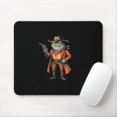 Hold On Partner Im Overstimulated Frog Cowboy Humo マウスパッド (マウス)
