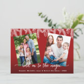 Hold On The魔法パインファミリー写真クリスマス シーズンカード (スタンド正面)