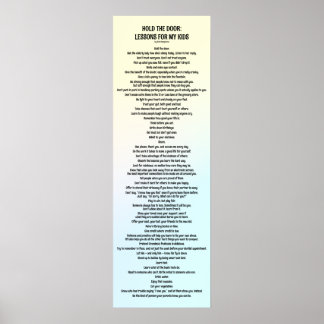 Hold the Door: Lessons for My Kids 2022 ポスター