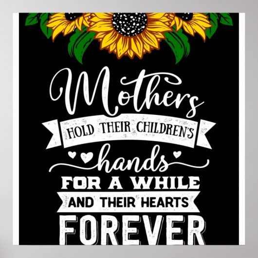 Hold their hearts forever, Mom Birthday Gift Idea ポスター (正面)