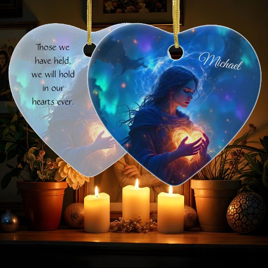 Hold your heart forever, I miss you, sympathy   セラミックオーナメント