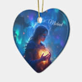 Hold your heart forever, I miss you, sympathy セラミックオーナメント (左)