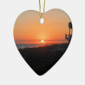 HoldenのビーチNCのビーチの日没 セラミックオーナメント (左)